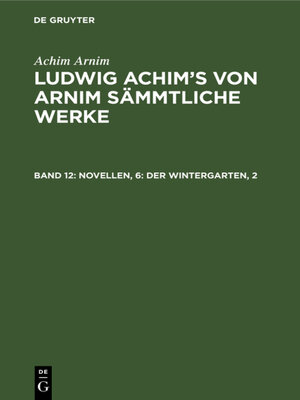 cover image of Novellen, 6